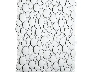 Shiny Metal Wall Panel 3D model