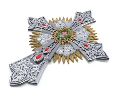 Armenian church cross  488 3D print model