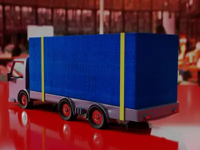 truck 3d on table Free 3D model