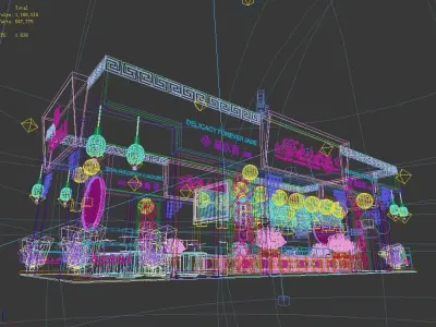 Booth - Area - 15X6-3DMAX2009-011 3D model