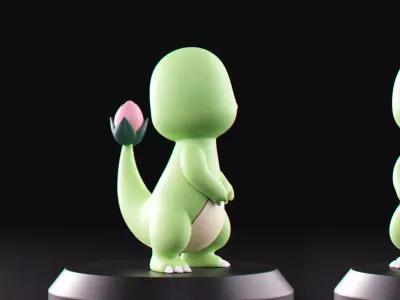 Pokemon - Grass Charmander 3D print model