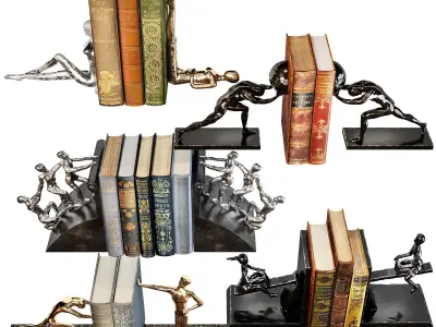 Bookends set 02 3D model