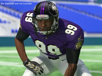 Baltimore Ravens American Football Helmet 3D model