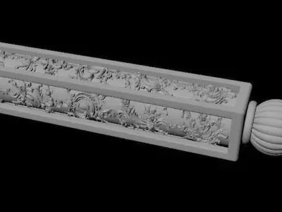 leg High quality 3d models for processing on a cnc machine  3D model