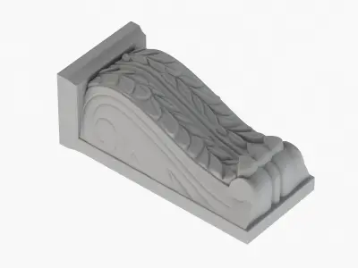  Scroll Corbel 32 3D model