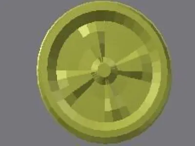 Low Poly Wheel List  Free low-poly 3D model