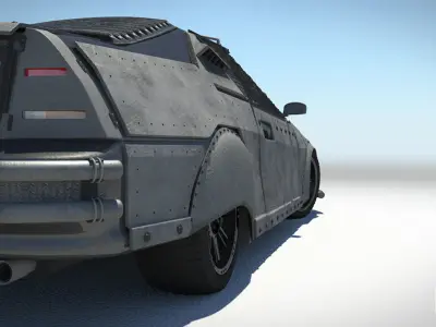 Dystopian Armored Car 3D model