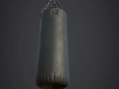 Punching Bag Low-poly 3D model