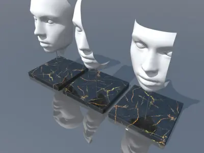 Face sculpture Free 3D model