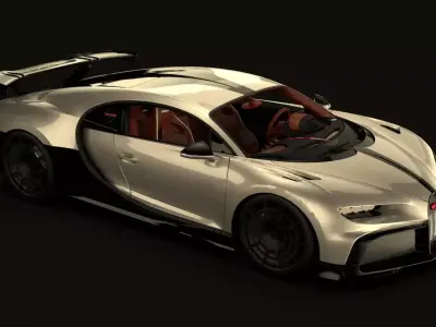Bugatti Chiron Pur Sport 2020 3D model 3D model