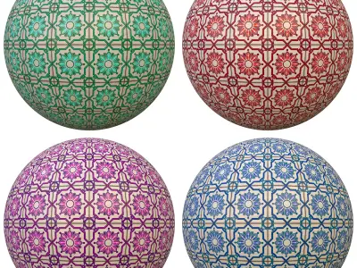 tile patterned 161-seamless-4k-pbr  Texture