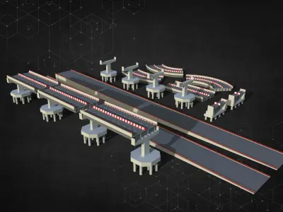 Overpass Modular Pack 3D model