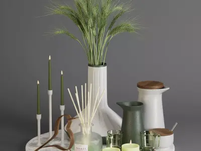 decorative set 01 3D model order