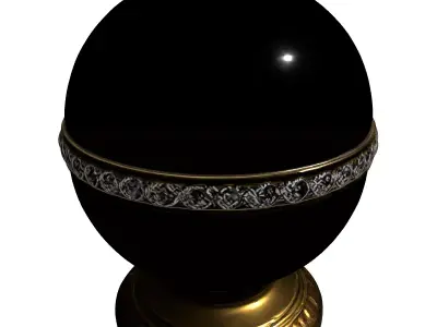 Luxury Faberge Style Decorative Egg Low-poly 3D model