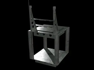 Sci-Fi Desk Free low-poly 3D model purchase