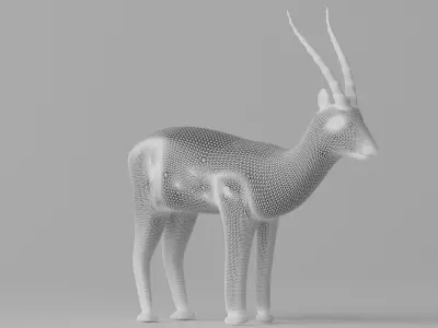 Cartoon Cute Thompson Gazelle 3D model