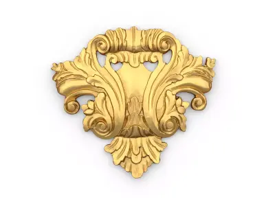 Classic carved decor ornament 486 3D print model