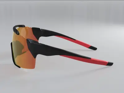 Smith Attack Mag sunglasses Low-poly 3D model