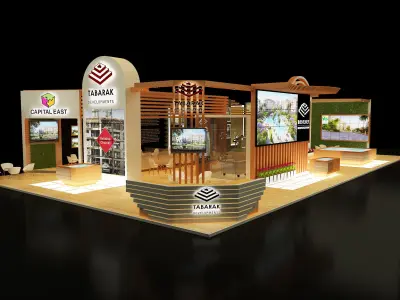 Booth Exhibition Stand a243a 3D model