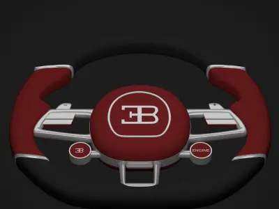 Chiron Steering Wheel 3D model