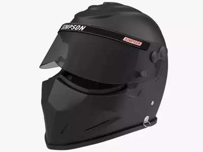 Simpson Diamondback Black Low-poly 3D model