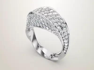 Cartier ring 3D print model
