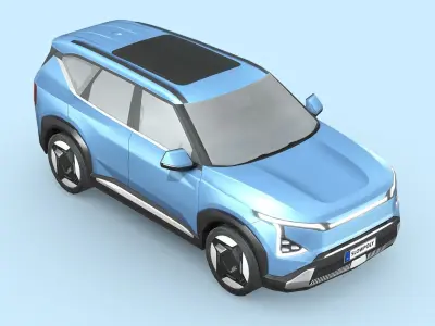 Kia EV5 2024 Low-poly 3D model