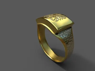 High-Quality 3D Ring Model Pack 4 Low-poly 3D model