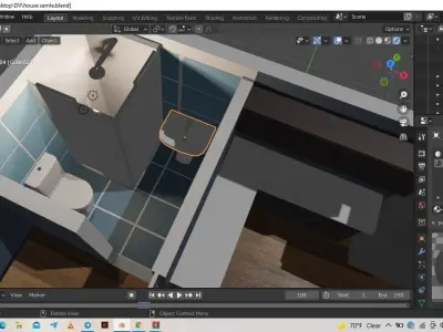 mid sized apartment design  3D model