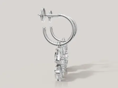 Flower Fiorever Earrings 3d print model C 72 3D print model