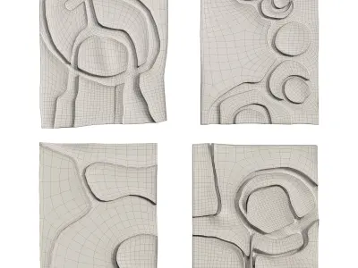 Wooden Wall Decoration by Fabian Ewert 3D model