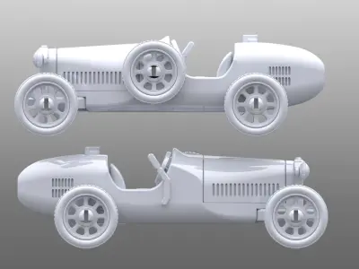 Bugatti Type 35 toy car for 3d printing 3D print model