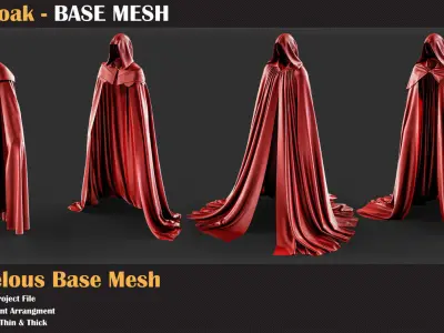 15 Cloak BASE MESH - VOL 24   3D model