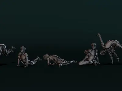 Yoga Man 02 3D model