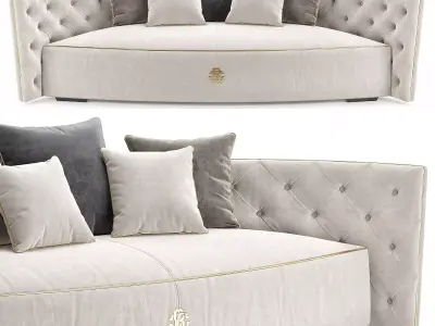 Italian Sofa LIMBO Low-poly 3D model