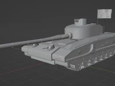 T-14 Armata Tank 3D model