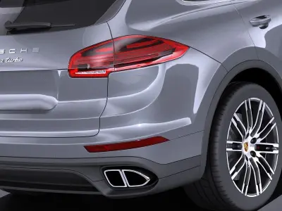 Porsche Cayenne Turbo 2016 VRAY 3D model