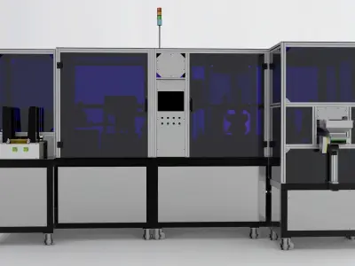 Tray curing automatic loading and unloading machine 3D model