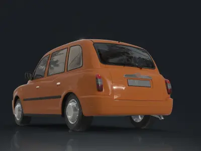 London street taxi 3D model