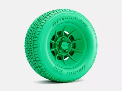 15x8 Vector Wheel BFGoodrich Radial TA Tire 3D print model