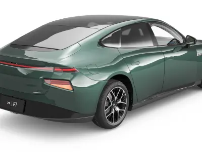 2024 Xpeng P7 With Interior  3D model