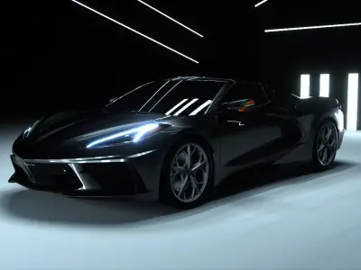 Chevrolet Corvette C8 3D model by DANYIVANOV