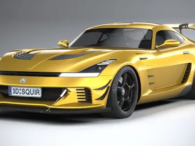 Generic RaceCar 2022 LowPoly 3D model