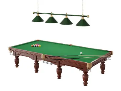 Classic Pool Table BLENDER 3D Model Cycles 3D model