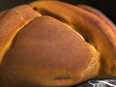 Sweet Easter Bread 3D model