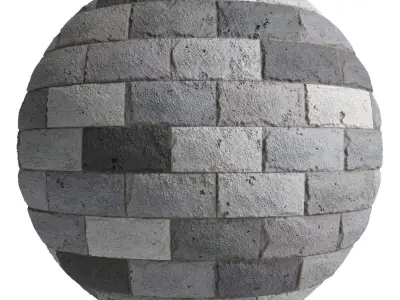 Ston Wall Material 7- By 3 color Pbr By Sbsar 4k Texture