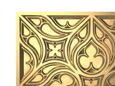 decorative pattern ready for 3D printing 3D model