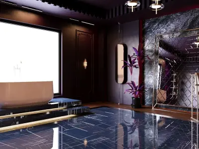 Interior - Bathroom - 131023 3D model