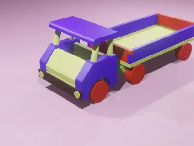 Truck toy 3D model