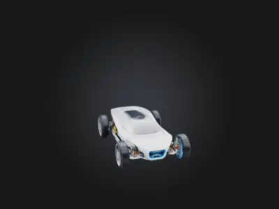RoboCar Model Low-poly 3D model